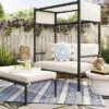 Ryegate 2pc 4' Mini Patio Daybed With Ottoman Weathered Teak - Threshold™ 2 Ryegate 2pc 4' Mini Patio Daybed With Ottoman Weathered Teak - Threshold™ -Whalen Furniture GUEST 0125492a 4149 4574 a743 f01bf04d3456