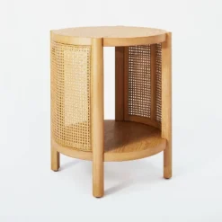Portola Hills Woven Accent Table - Threshold™ Designed With Studio McGee -Whalen Furniture GUEST 01d0c929 8f40 4501 a180 ad0f5b38117e