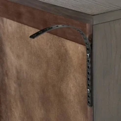 Palma Arched Fluted Cabinet Dark Brown - Threshold™ Designed With Studio McGee: Hardwood Frame, 2 Shelves, MDF Surface -Whalen Furniture GUEST 01ffa00e 7f03 4a16 aa29 d63e42164978