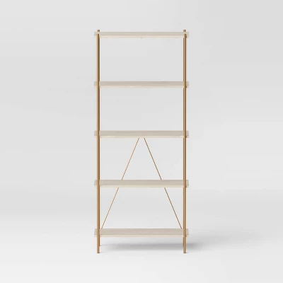 72" Elowen 5 Shelf Bookcase - Threshold™ 4 72" Elowen 5 Shelf Bookcase - Threshold™ - Image 2