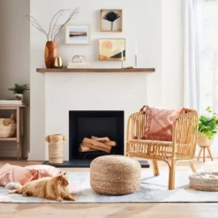 Gretna Narrow Console Table Natural - Threshold™ -Whalen Furniture GUEST 027e2b90 5c8c 4b6e 926f f0f877f6e69e