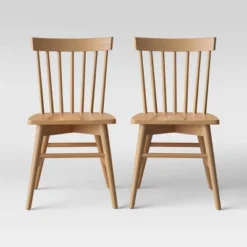 Set Of 2 Windsor Dining Chair - Threshold -Whalen Furniture GUEST 0384a8cf 772c 41d1 959a e2c2b13eea9f