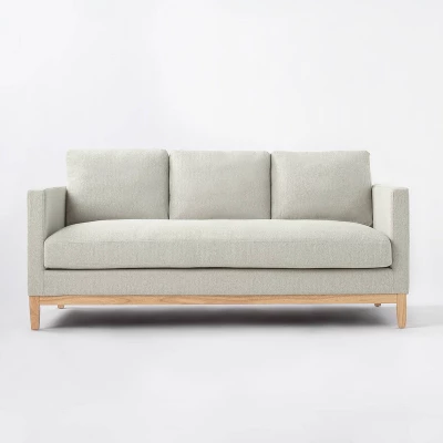 Woodland Hills Wood Base Sofa Light Gray - Threshold™ Designed With Studio McGee 4 Woodland Hills Wood Base Sofa Light Gray - Threshold™ Designed With Studio McGee - Image 2