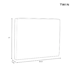 Twin Lia Square Stick-on-the-Wall Dorm Headboard USB - Threshold™ -Whalen Furniture GUEST 04123834 0df4 4a9e 83c8 7b37fd8242b5
