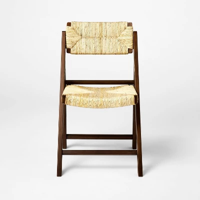 Set Of 2 Folding Woven Dining Chairs Dark Brown - Threshold™ Designed With Studio McGee 4 Set Of 2 Folding Woven Dining Chairs Dark Brown - Threshold™ Designed With Studio McGee - Image 2