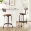 Dakota Swivel Wood Seat Barstool With Adjustable Legs Metal - Threshold™ -Whalen Furniture GUEST 0650799d 5b85 44b6 9a5b 4d3dcc81e2dc