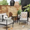 Searsburg 3pc Aluminum Patio Chat Set - Black - Threshold™ -Whalen Furniture GUEST 0722955d 8450 431c 9e4a d181cd594360