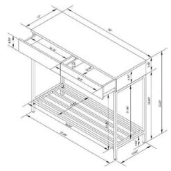 Loring Console Table Vintage Oak - Threshold™ 9 Loring Console Table Vintage Oak - Threshold™ -Whalen Furniture GUEST 075b98e6 c284 4a77 b0d1 c62136fa3cfb