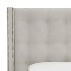 Nail Button Tufted Wingback Velvet Headboard - Skyline Furniture -Whalen Furniture GUEST 085b147e 03de 4036 96e1 61bc3b10fa21