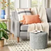 Alderson Round Pouf - Threshold™: Transitional Footrest, Wool-Blend Cylinder, No Assembly Required -Whalen Furniture GUEST 0a212525 388f 4aa7 ab7c 8a780da92a69