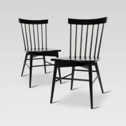 Set Of 2 Windsor Dining Chair - Threshold -Whalen Furniture GUEST 0b9ba35a 3c3a 443f af54 3aefe24f579b
