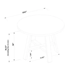 42" Linden Round Wood Dining Table - Threshold™ Designed With Studio McGee -Whalen Furniture GUEST 0c000735 3d37 445d 864f 66166a58d562