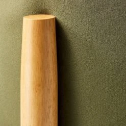 Elroy Round Velvet Ottoman With Wooden Legs - Threshold™ Designed With Studio McGee -Whalen Furniture GUEST 0c10790d 3f12 4d9b af1e d54e5daeee5e