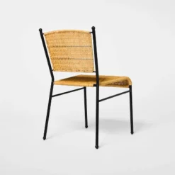2pk Woven Metal Dining Chair - Threshold™ Designed With Studio McGee -Whalen Furniture GUEST 10156532 4fe6 4b3e a8e4 4621c787e83c