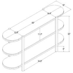 32" Portola Hills 3 Shelf Horizontal Bookcase - Threshold™ Designed With Studio McGee -Whalen Furniture GUEST 10224a77 9df4 4dff 8a55 6ba2c16aea4a