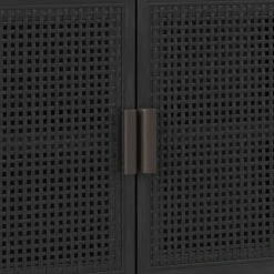 Minsmere 2 Door Cabinet - Black - Threshold™ -Whalen Furniture GUEST 11029cd3 2a02 4cc1 8124 5c5bb00c1377