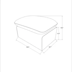 Slipcover Ottoman Blue - Threshold™ Designed With Studio McGee -Whalen Furniture GUEST 112cedf4 2118 4a2e 98a4 95b17768ffb4