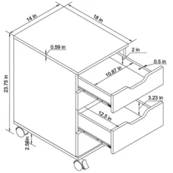 Loring Rolling Cabinet White - Threshold™: Mobile Office Furniture Set With Drawers 14 Loring Rolling Cabinet White - Threshold™: Mobile Office Furniture Set With Drawers -Whalen Furniture GUEST 116250cb fce7 48db a615 3ff849376733