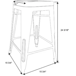 Set Of 2 Carlisle Backless Swivel Counter Height Barstool Matte Black - Threshold™ 9 Set Of 2 Carlisle Backless Swivel Counter Height Barstool Matte Black - Threshold™ -Whalen Furniture GUEST 15d5afed 18c0 46bb bc02 db716f3bc002