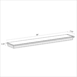 Traditional Wall Shelf White - Threshold™ -Whalen Furniture GUEST 1800e01f f3e4 4fad 9a88 96999268b9a0