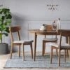 Astrid Mid-Century Round Extendable Dining Table - Threshold™ -Whalen Furniture GUEST 1898f461 c569 44f1 a292 7a8c93fb1ac3