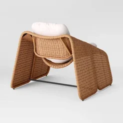 2pc Wexler Statement Chair With Ottoman - Brown - Threshold™ -Whalen Furniture GUEST 1cd4fe04 ca08 4740 96d1 0e0af605870e