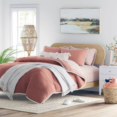 Queen/Full Arched Headboard Natural - Threshold™ 3 Queen/Full Arched Headboard Natural - Threshold™