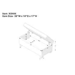 Shelton Tufted Top Storage Ottoman - Gray - Threshold™: Upholstered Rectangular Furniture With Lid -Whalen Furniture GUEST 1de04f25 e56a 48dc ac86 7babdde8a1a9