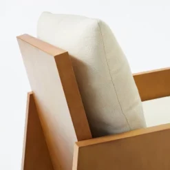 Duchesne Wood Accent Chair With Upholstered Seat And Back Cream - Threshold™ Designed With Studio McGee -Whalen Furniture GUEST 1ecafbd8 6d75 4499 8aae 1b3b6724b1ee