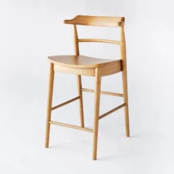Kaysville Curved Back Wood Counter Height Barstool - Threshold™ Designed With Studio McGee -Whalen Furniture GUEST 2155e535 1936 45f3 b994 efad299aa5d4