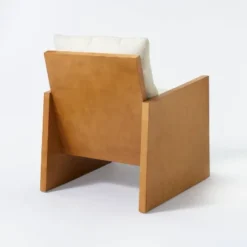 Duchesne Wood Accent Chair With Upholstered Seat And Back Cream - Threshold™ Designed With Studio McGee -Whalen Furniture GUEST 24953014 21ba 4b79 86f6 10fc824431e8