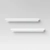 2pc Traditional Wall Shelf Set White - Threshold™ -Whalen Furniture GUEST 25b9ca45 a7d7 42e9 a599 48950042bb35