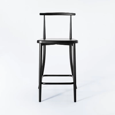 Northwood Metal Cafe Counter Height Barstool Black - Threshold™ Designed With Studio McGee 3 Northwood Metal Cafe Counter Height Barstool Black - Threshold™ Designed With Studio McGee - Image 2