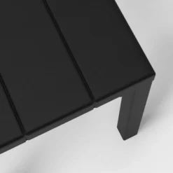 Beech Faux Slats Patio Accent Table Black - Threshold™ -Whalen Furniture GUEST 286a4147 9ccb 4e28 bab6 6faaa8637a1c