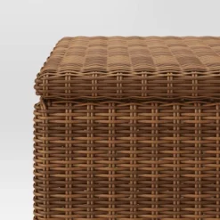 Brookfield Patio End Table With Storage - Brown - Threshold™ -Whalen Furniture GUEST 28817774 0b8a 4bfc a42a 5b7ee0f6e0d1