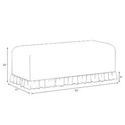 Ruffle Slipcover Dining Bench - Threshold™ Designed With Studio McGee -Whalen Furniture GUEST 28a4185b 9f2c 4ea5 af90 760529378e16