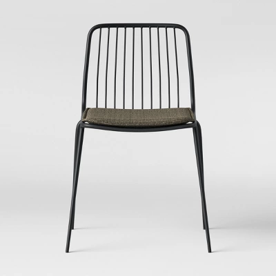 Set Of 2 Sodra Rounded Seat Wire Dining Chair Black - Threshold™ 4 Set Of 2 Sodra Rounded Seat Wire Dining Chair Black - Threshold™ - Image 2