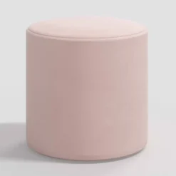 Round Thalia Ottoman In Velvet - Skyline Furniture -Whalen Furniture GUEST 2ac0aefd 3e71 4398 aa75 84e024a8ca06