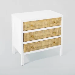 Springville 3 Drawer Nightstand White - Threshold™ Designed With Studio McGee -Whalen Furniture GUEST 2aec47cc d72c 4c7b bf64 e9ab76b448eb