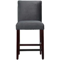 25" Velvet Parsons Counter Height Barstool Wood - Threshold™ -Whalen Furniture GUEST 2d3bee77 cfeb 484b bea2 2666e4f9a908