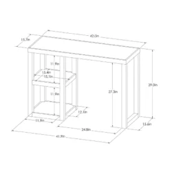 Carson Wood Writing Desk With Storage White - Threshold™ -Whalen Furniture GUEST 2e25fab9 58e1 4d1d ab2f 351e9f9fb385