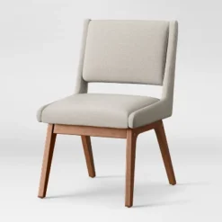 Holmdel Mid-Century Dining Chair Beige - Threshold™ -Whalen Furniture GUEST 2e571682 4638 4c87 8453 a7e2796fbd3c