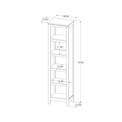 72" Carson Narrow Bookcase - Threshold -Whalen Furniture GUEST 2f5b1add e3dc 46cd a227 07b43a380bc4