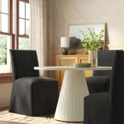 Kay Slipcovered Dining Chair - Threshold™ -Whalen Furniture GUEST 3108d01f 5e02 4ceb ac9d 6e9f376a515f