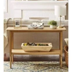 Gretna Narrow Console Table Natural - Threshold™ -Whalen Furniture GUEST 31fede49 ac3f 489d 875d 175e74c636e1
