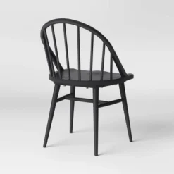 2pk Adwolf Rounded Spindle Dining Chairs Black - Threshold™ -Whalen Furniture GUEST 3349c84d 67f7 4df0 bbc1 7211fcfc09d1