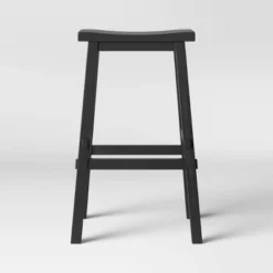 Halifax Farmhouse Wood Barstool - Threshold -Whalen Furniture GUEST 34b83b7d 8108 48e5 8362 de9c75ebafb0