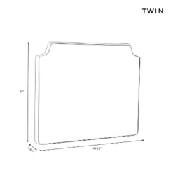 Twin Molly Notched Stick-on-the-Wall Dorm Headboard USB - Threshold™ -Whalen Furniture GUEST 356fde10 8cb6 4afe 9766 352583b2c0f9 1