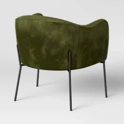 Gladden Rounded Back Anywhere Chair Dark Green - Threshold™ -Whalen Furniture GUEST 3626b6f8 9117 453d ba49 abf970c92318