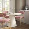 Orion Luxe Dining Chair With Brass Legs Blush Velvet - Threshold™ -Whalen Furniture GUEST 368dc7e6 edac 4c65 8cfd a40d663bd984